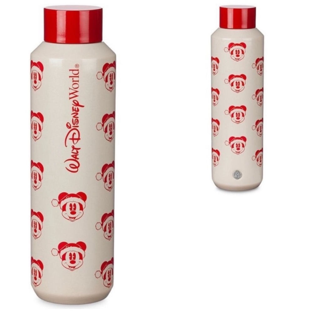 Disney Parks WDW Starbucks Holiday Christmas Santa Mickey 20 oz Tumbler.